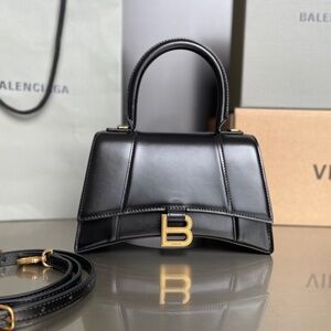 Balenciaga Mini Black Bag with Gold Accent